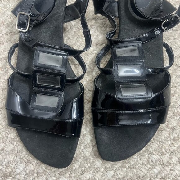 Ros Hommerson Vintage Sandal Heel black size 12 - Picture 2 of 10